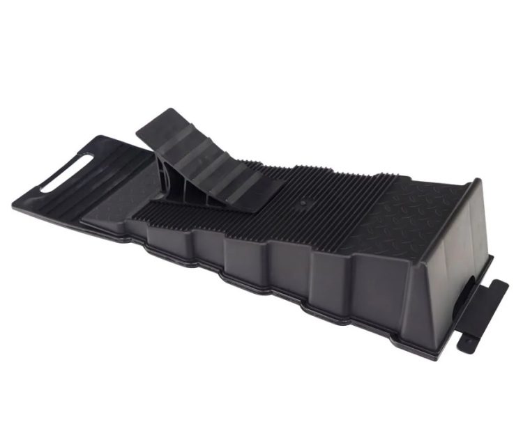 Streetwize 3 IN 1 Caravan Ramp with Wheel Chock & Removeable Mud Guard